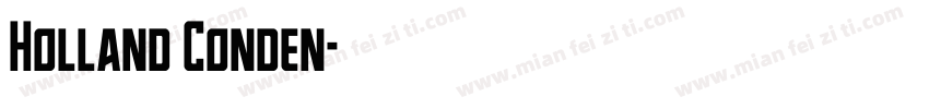 Holland Conden字体转换
